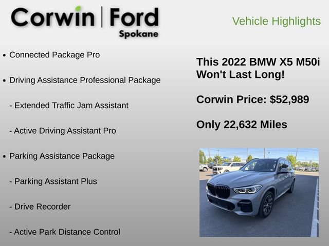 Used 2022 BMW X5 M50i w/ Executive Package AWD/4WD image 6
