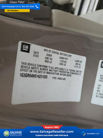 Used 2001 Oldsmobile Aurora 3.5 w/ All Weather Pkg image 16