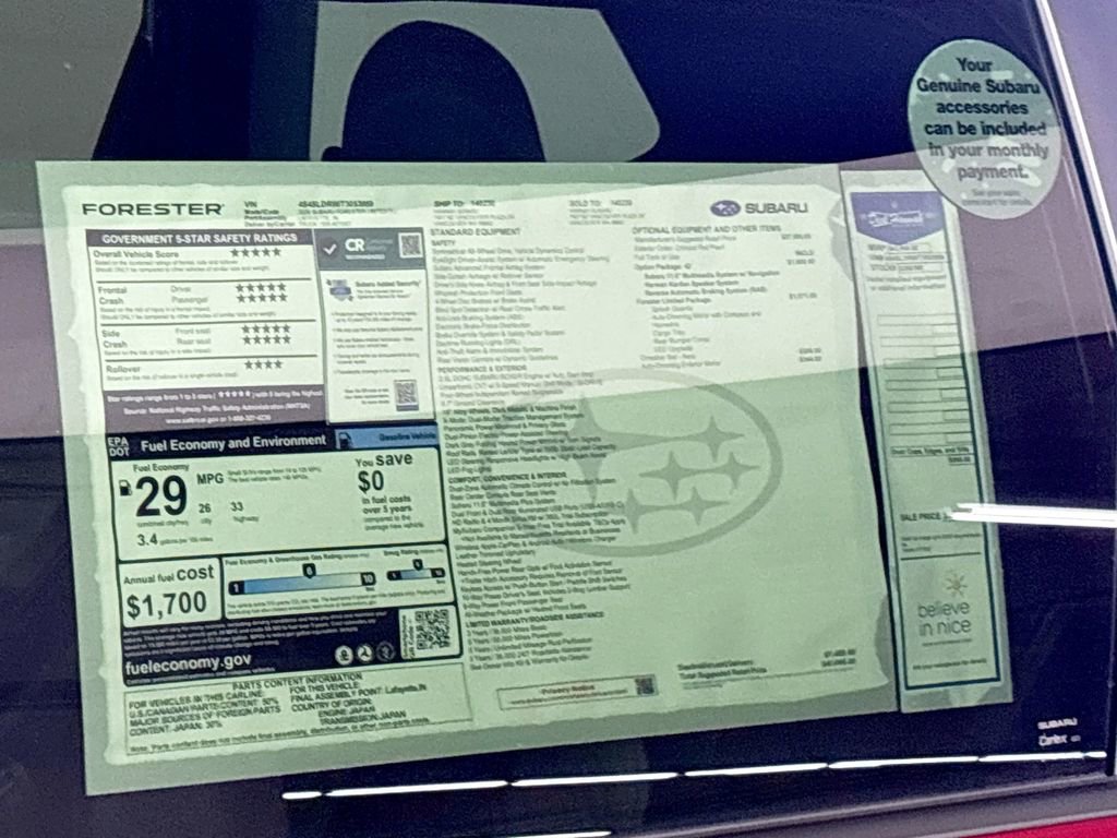 New 2026 Subaru Forester Limited w/ Limited Package AWD/4WD image 25