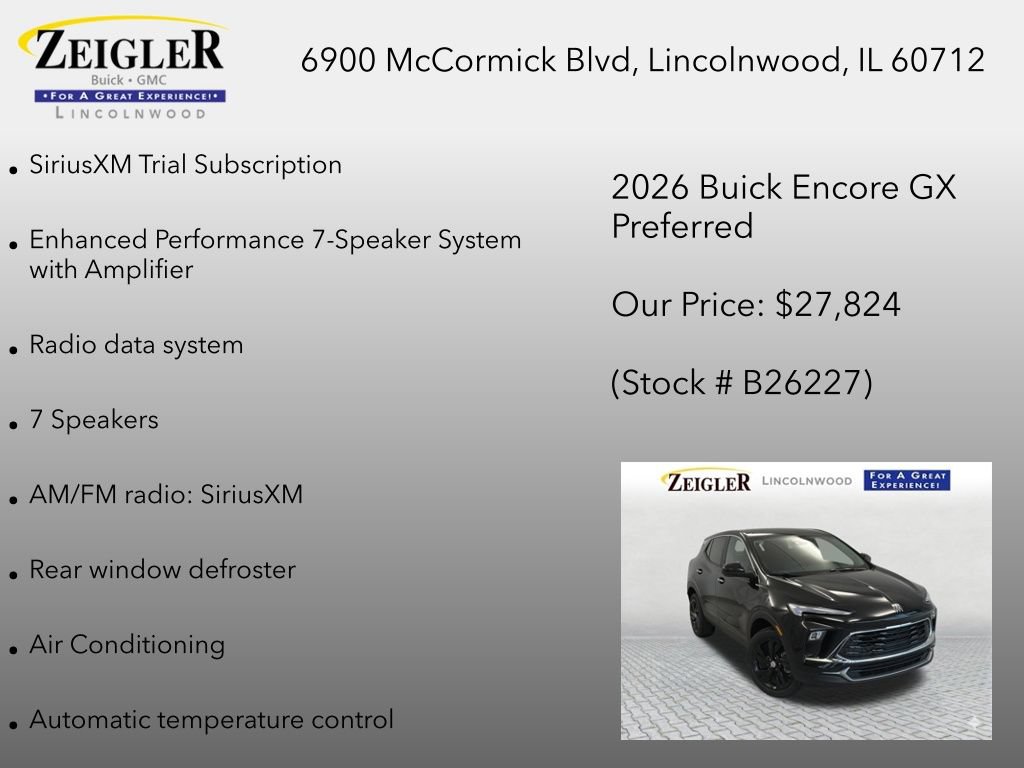 New 2026 Buick Encore GX Preferred w/ Comfort Package AWD/4WD image 12