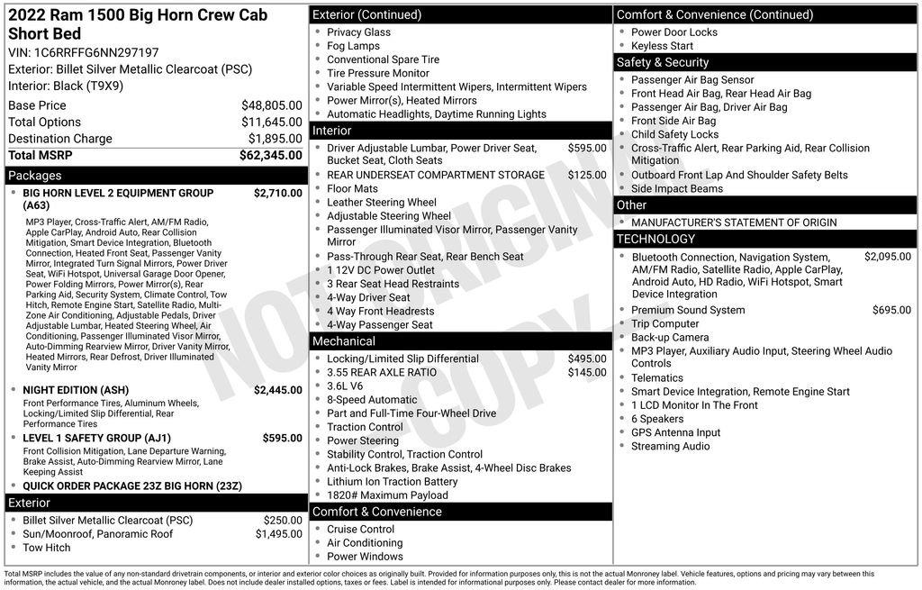 Used 2022 RAM 1500 Big Horn AWD/4WD image 6