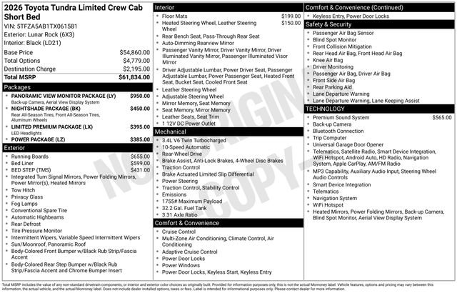 New 2026 Toyota Tundra Limited RWD image 5