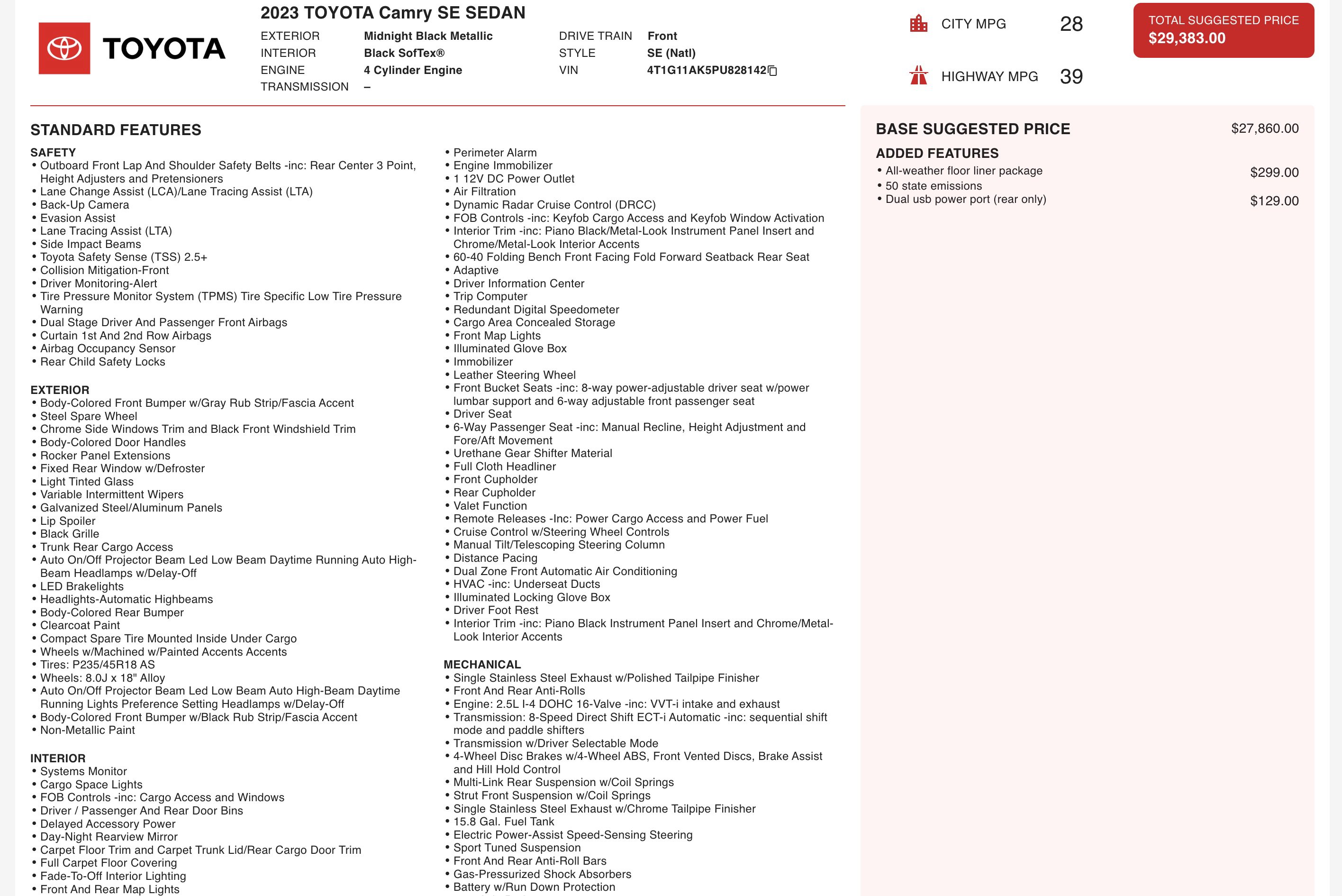 Used 2023 Toyota Camry SE image 4