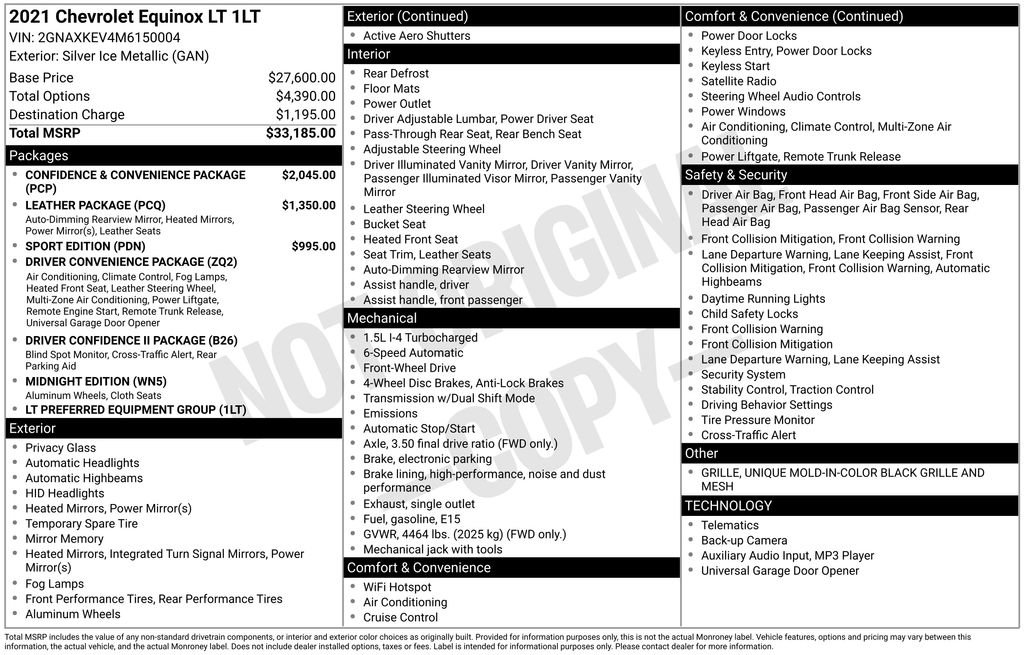 Used 2021 Chevrolet Equinox LT image 10