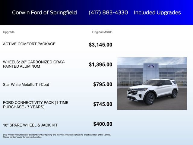 New 2026 Ford Explorer Active w/ Active Comfort Package AWD/4WD image 5