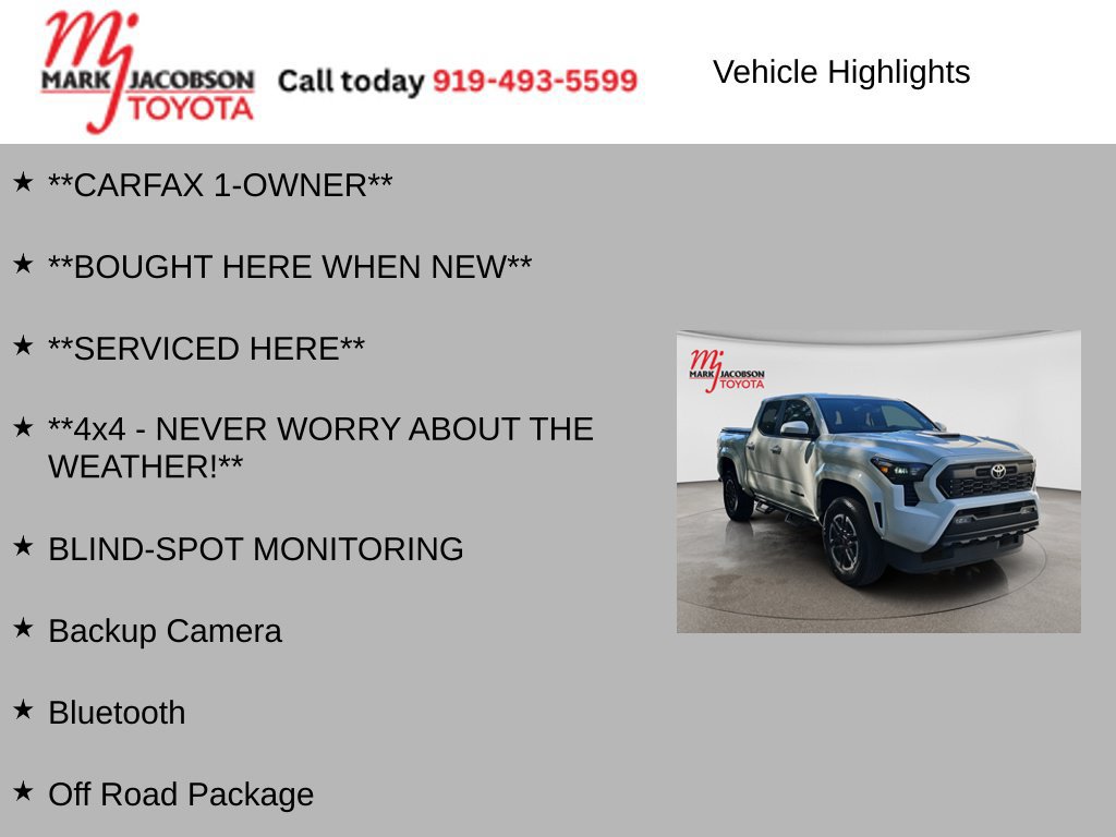 Used 2024 Toyota Tacoma TRD Sport w/ TRD Sport Upgrade Package AWD/4WD image 6