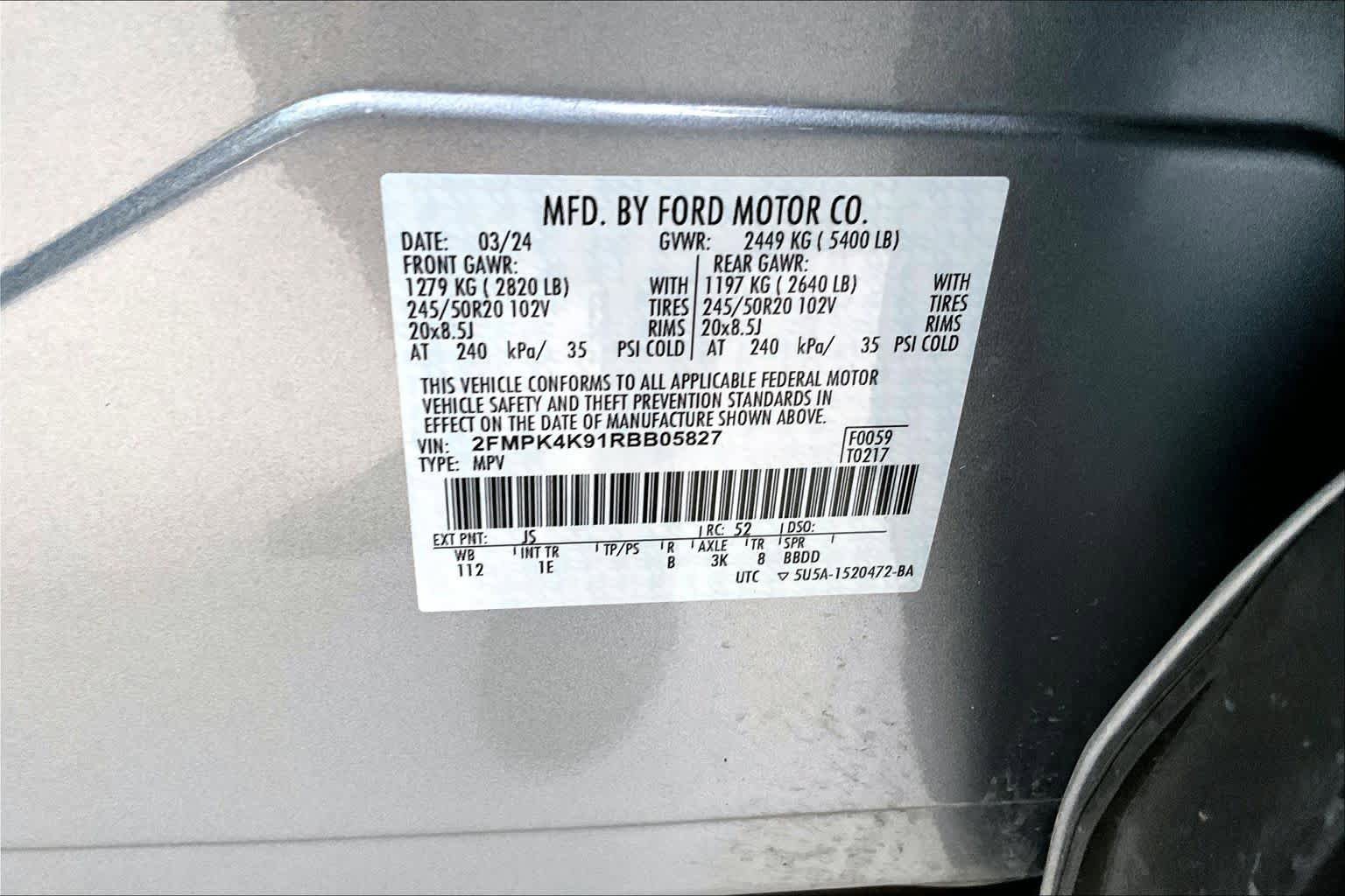 Used 2024 Ford Edge Titanium w/ Titanium Elite Package AWD/4WD image 35