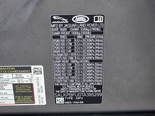 New 2026 Land Rover Range Rover Long Wheelbase SE AWD/4WD image 18