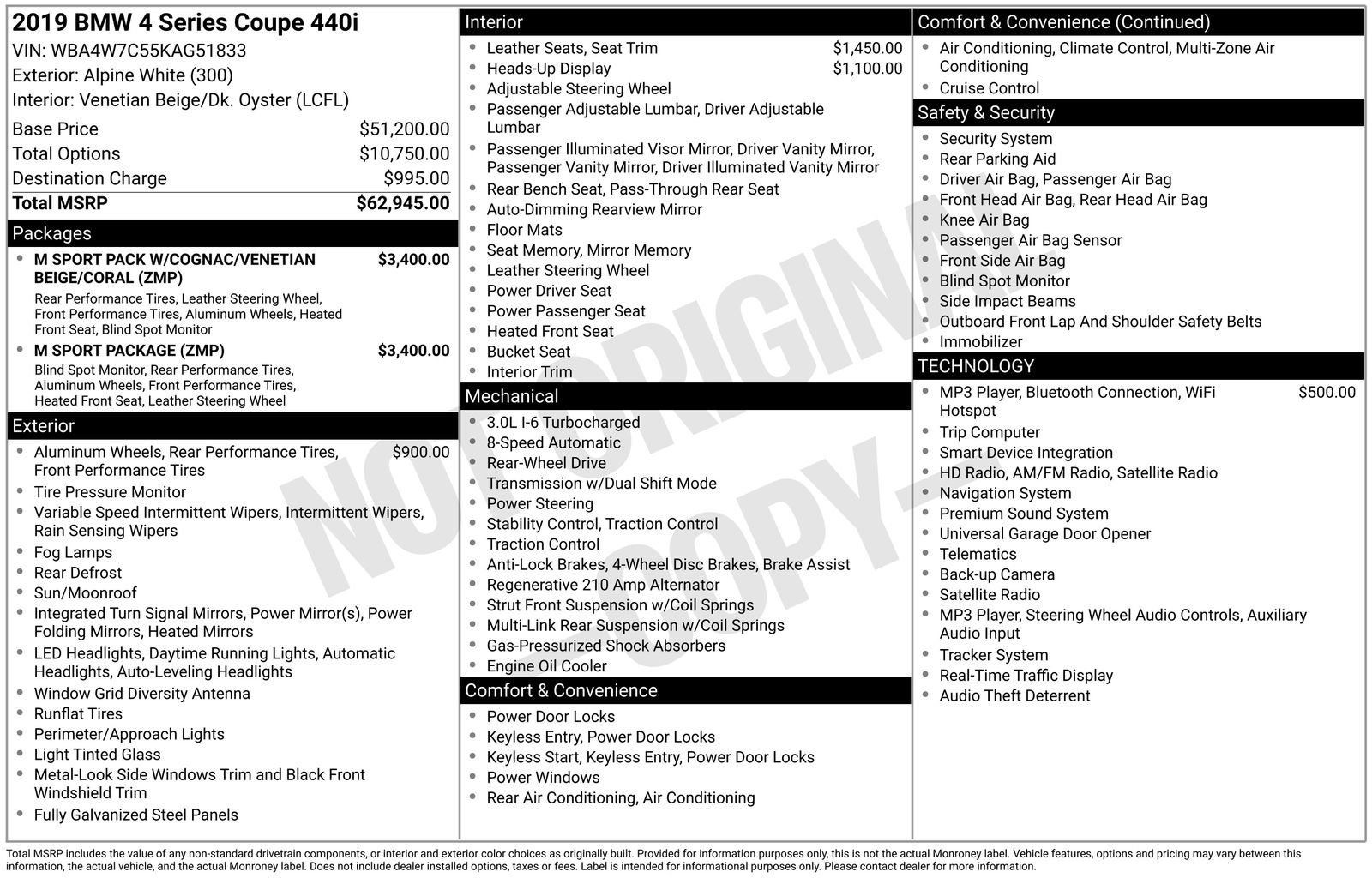 Used 2019 BMW 440i Coupe w/ M Sport Package RWD image 3