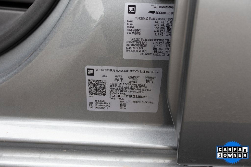 Used 2024 Chevrolet Silverado 1500 LT Trail Boss w/ Protection Package image 40