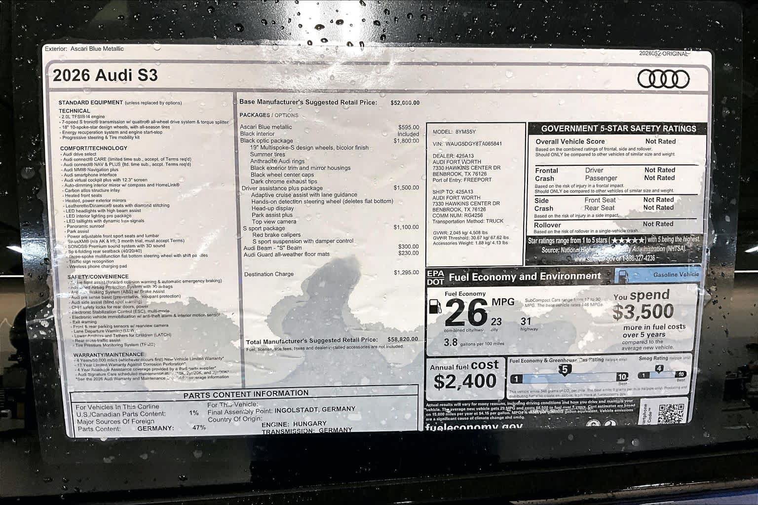New 2026 Audi S3 Premium image 16