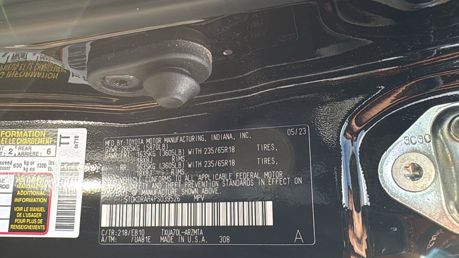 Used 2023 Toyota Highlander XLE FWD image 22
