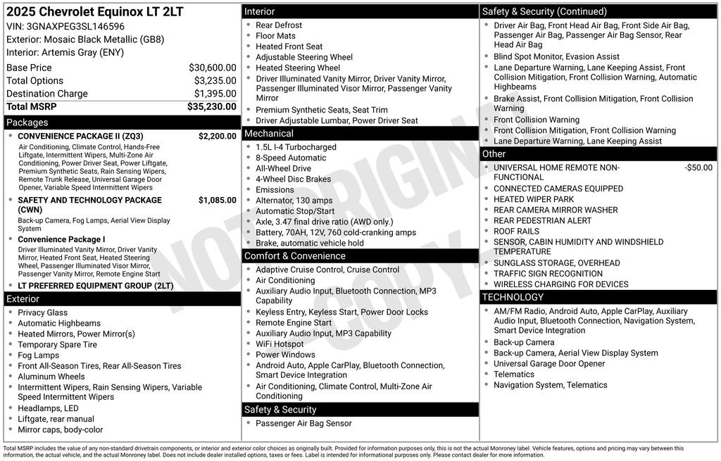 Certified 2025 Chevrolet Equinox LT w/ Convenience Package II image 6