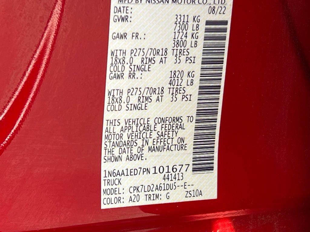 Used 2023 Nissan Titan PRO-4X w/ Off Road Protection Package image 37