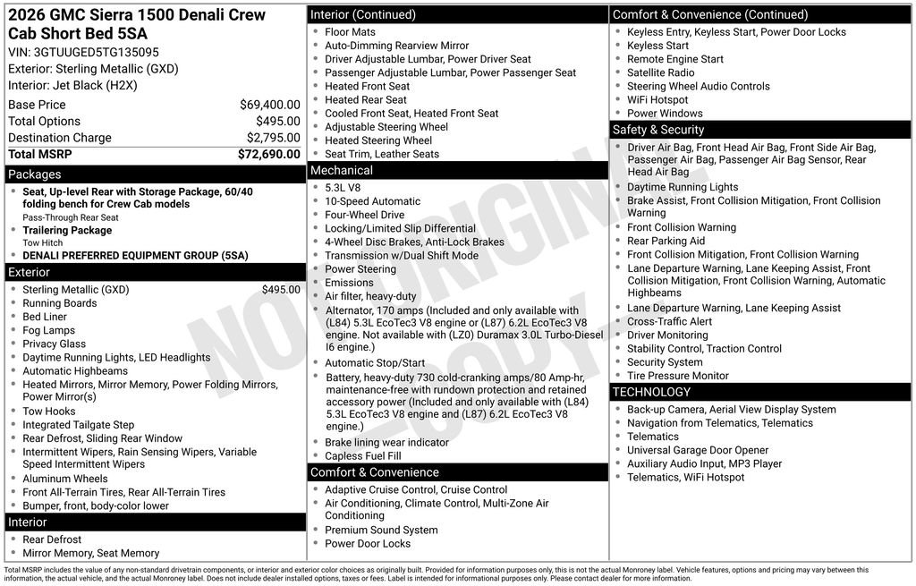 New 2026 GMC Sierra 1500 Denali image 4