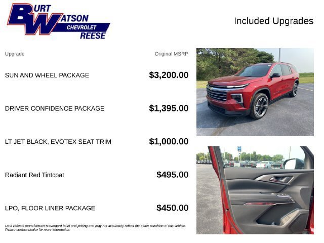 New 2027 Chevrolet Traverse LT w/ Sun and Wheel Package AWD/4WD image 2