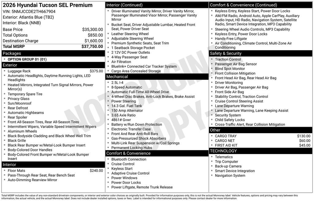 New 2026 Hyundai Tucson SEL image 34