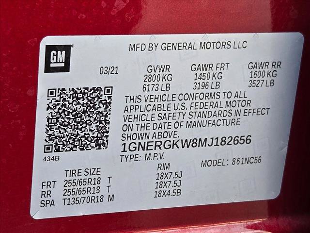 Used 2021 Chevrolet Traverse LT FWD image 25
