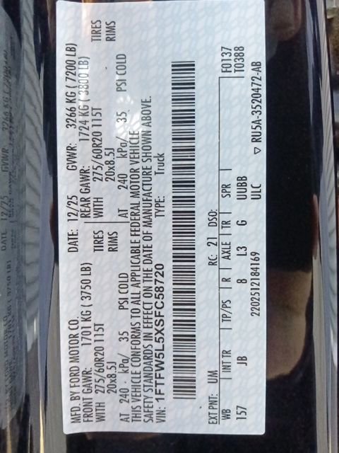 New 2025 Ford F150 Lariat w/ Equipment Group 502A High image 37