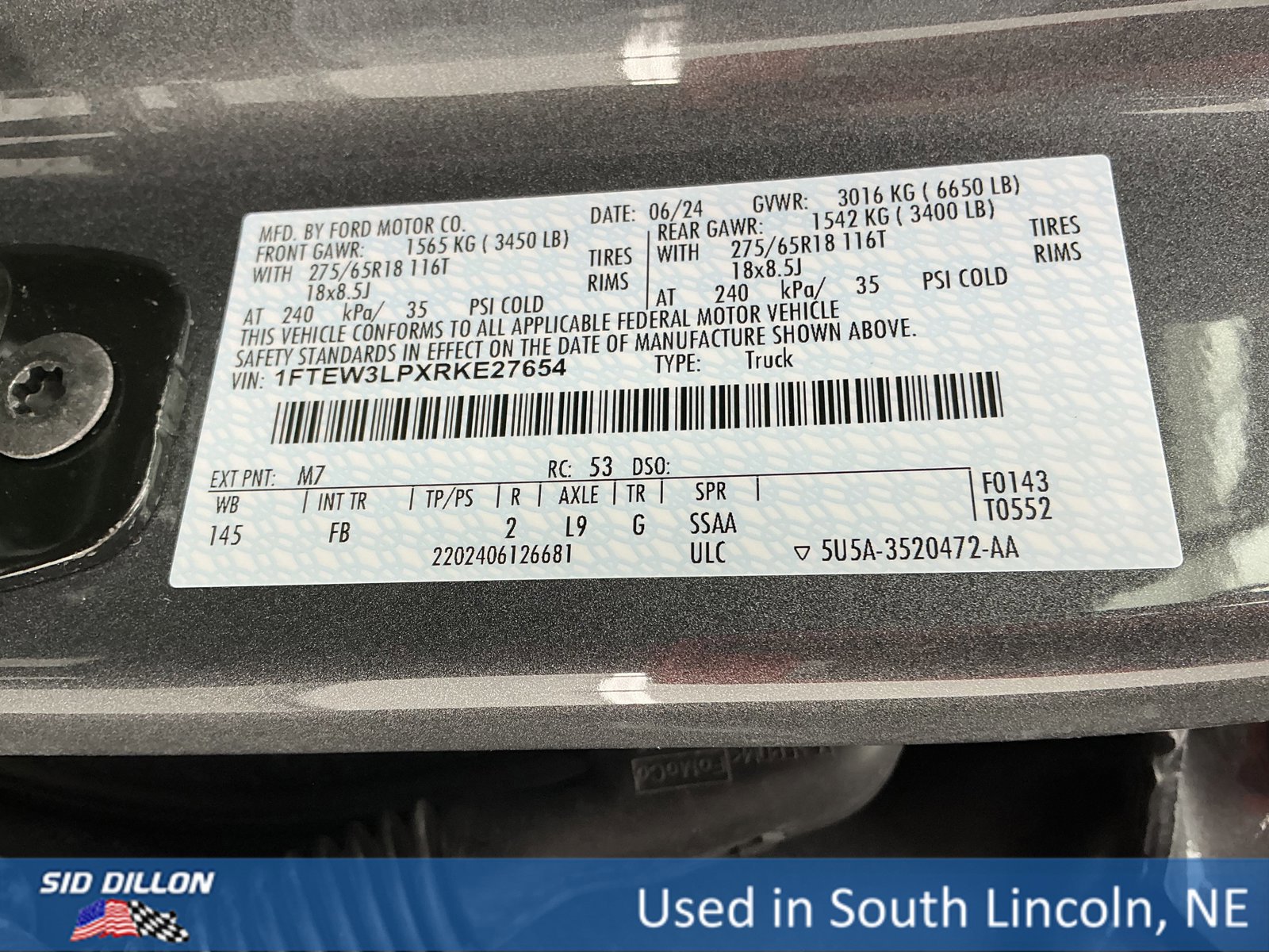 Used 2024 Ford F150 XLT w/ Equipment Group 302A MID image 14