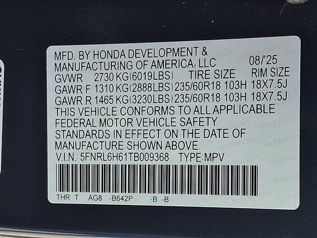 Used 2026 Honda Odyssey EX-L image 27