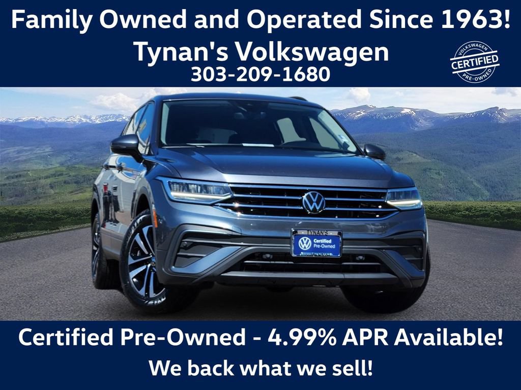 Certified 2024 Volkswagen Tiguan S w/ MDO Package, Two-Row