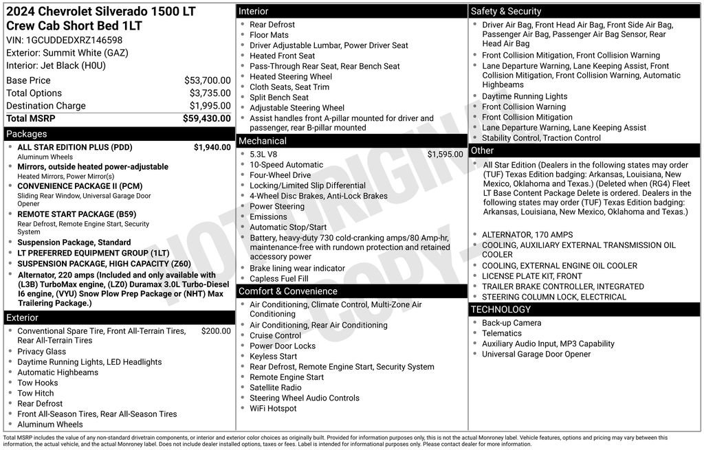 Used 2024 Chevrolet Silverado 1500 LT w/ All Star Edition Plus AWD/4WD image 4