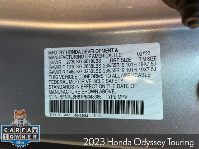 Used 2023 Honda Odyssey Touring image 32
