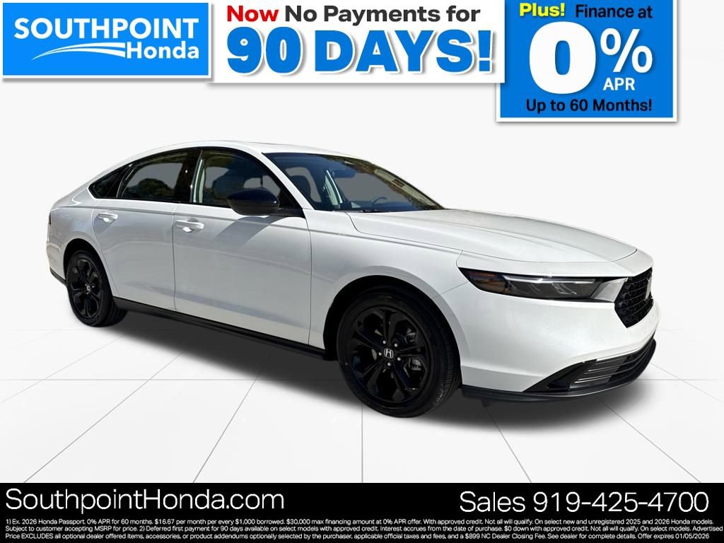 New 2025 Honda Accord SE image 1