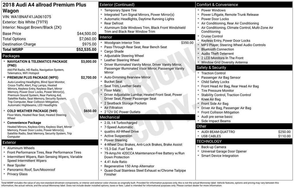 Used 2018 Audi A4 2.0T allroad Premium Plus image 2