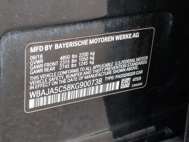 Used 2019 BMW 530i w/ Convenience Package image 26