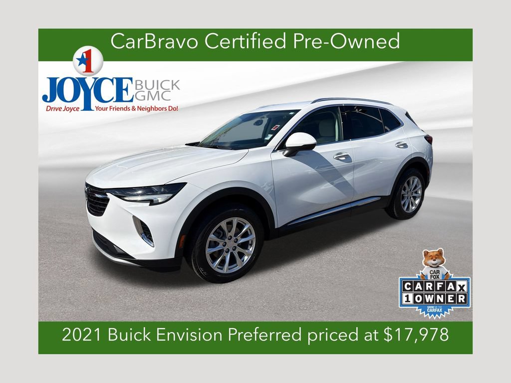 Certified 2021 Buick Envision Preferred FWD 360° Tour
