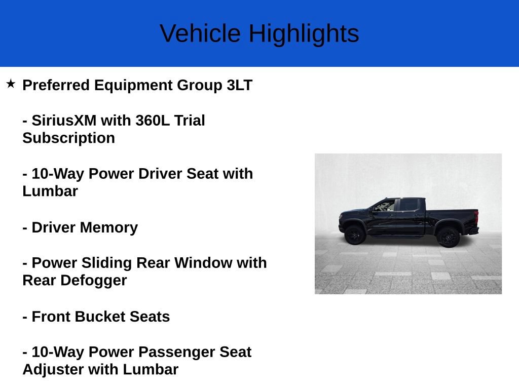 New 2026 Chevrolet Silverado 1500 ZR2 w/ Dark Appearance Package AWD/4WD image 2