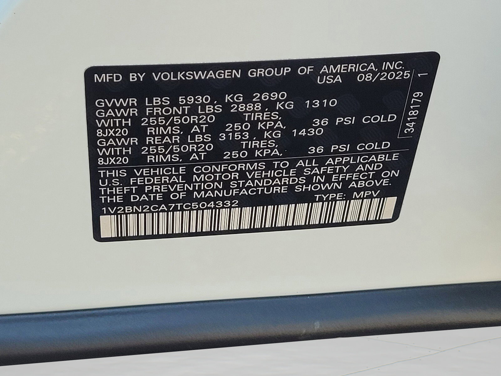 New 2026 Volkswagen Atlas SEL image 22
