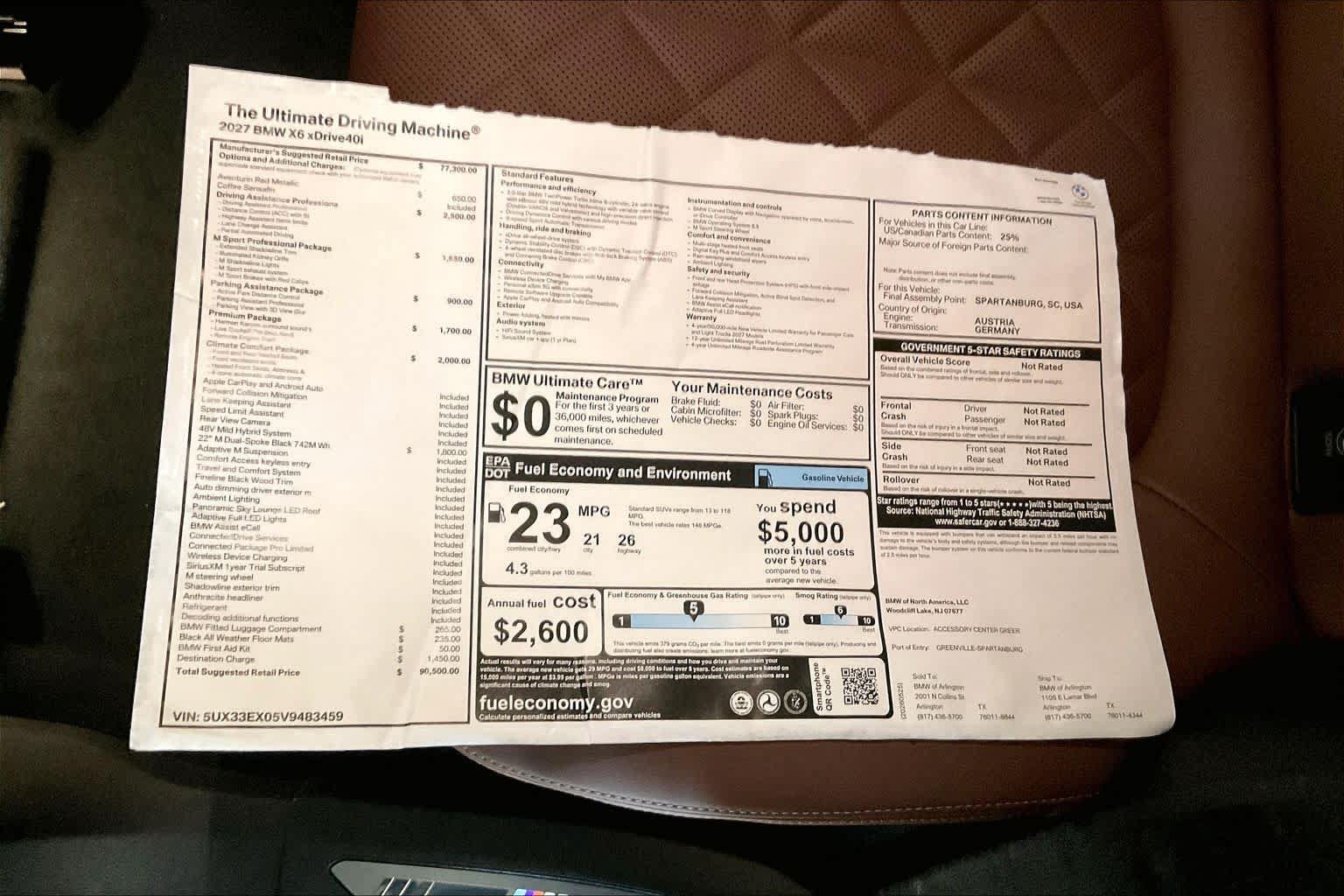 New 2027 BMW X6 xDrive40i AWD/4WD image 19