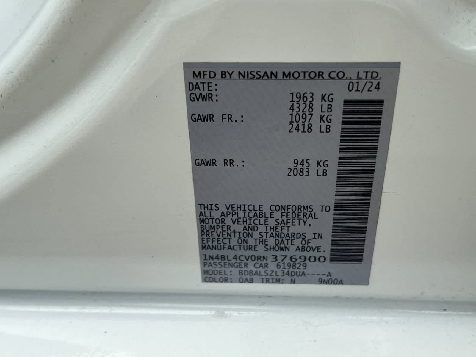 Used 2024 Nissan Altima 2.5 SR FWD image 31