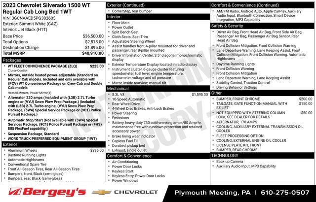 Certified 2023 Chevrolet Silverado 1500 W/T w/ WT Fleet Convenience Package image 37