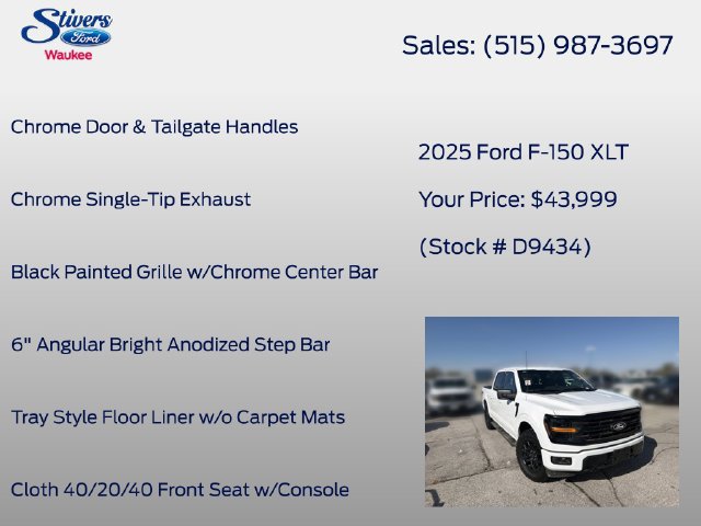 Certified 2025 Ford F150 XLT w/ Equipment Group 301A Standard AWD/4WD image 28
