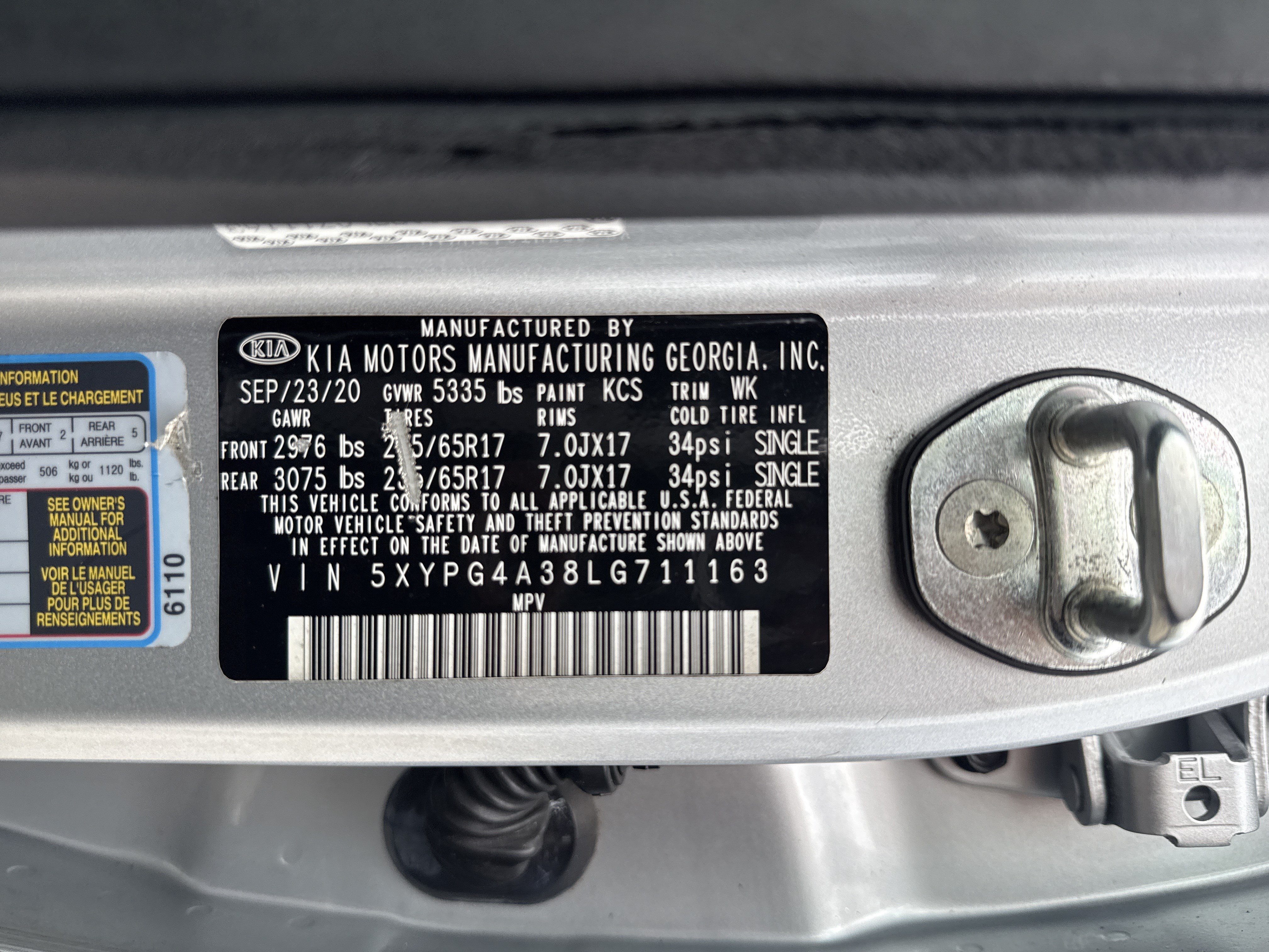 Used 2020 Kia Sorento L FWD image 29
