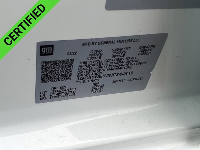 Certified 2022 Chevrolet Silverado 2500 LT w/ Convenience Package image 33