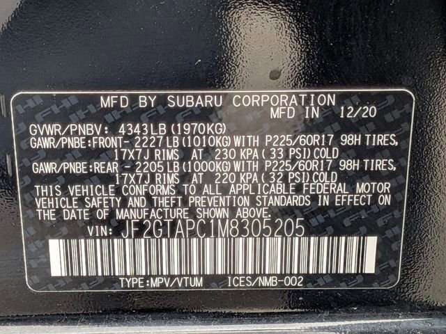 Used 2021 Subaru Crosstrek 2.0i Premium image 37