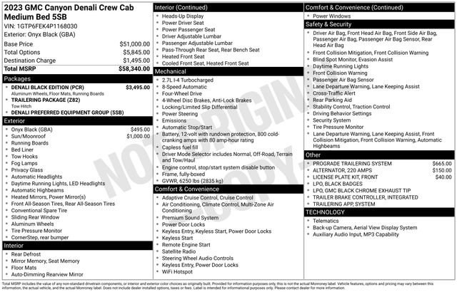 Used 2023 GMC Canyon Denali w/ Denali Black Edition AWD/4WD image 36