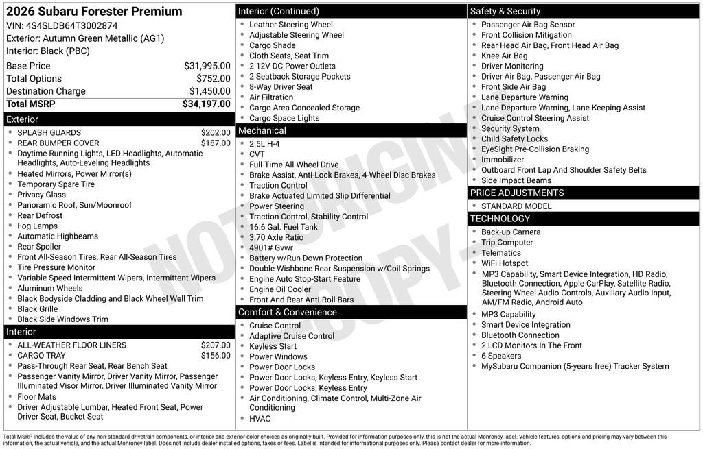 Certified 2026 Subaru Forester Premium image 23