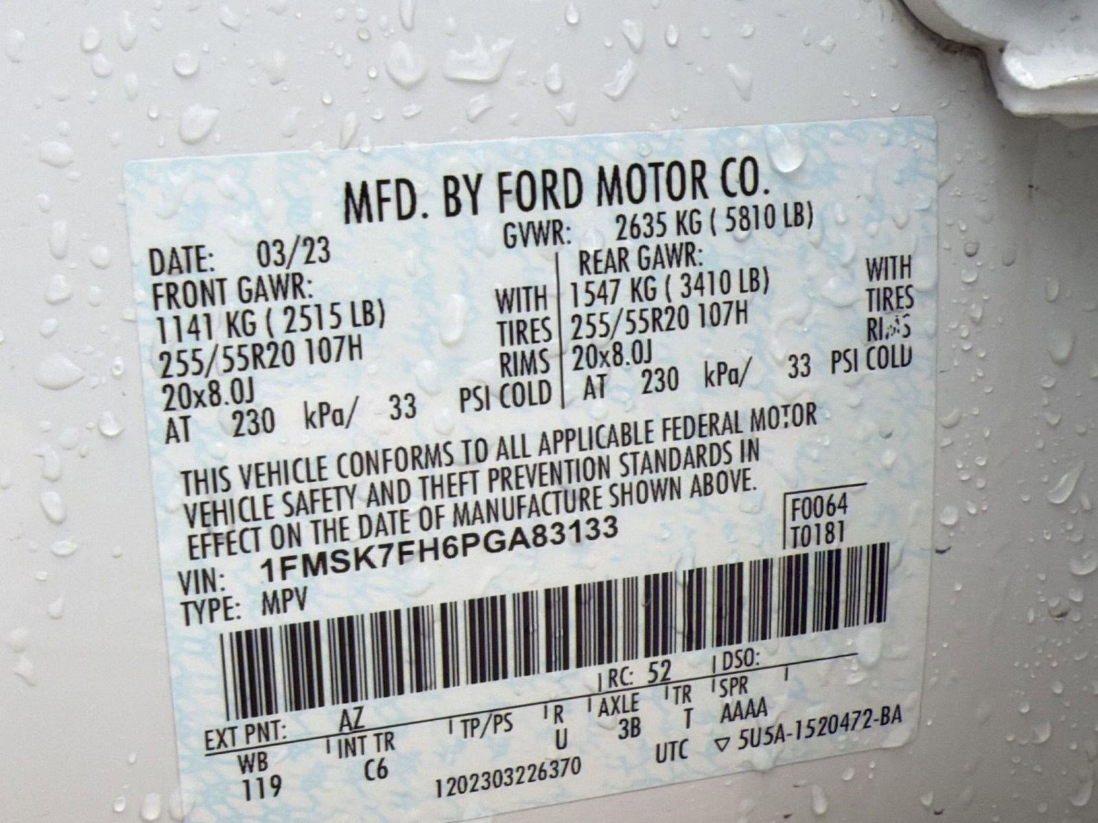 Used 2023 Ford Explorer Limited w/ Limited Technology Package RWD image 17