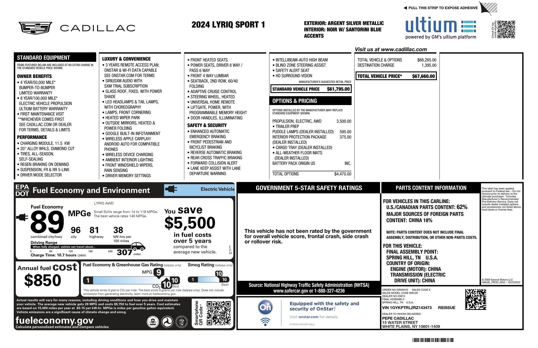 Certified 2024 Cadillac Lyriq Sport AWD/4WD image 2