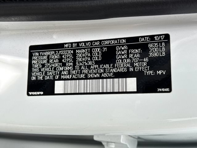 Used 2018 Volvo XC90 T8 Inscription w/ Convenience Package AWD/4WD image 17