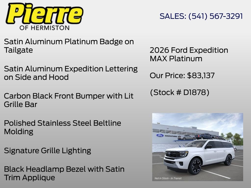 New 2026 Ford Expedition Max Platinum image 29