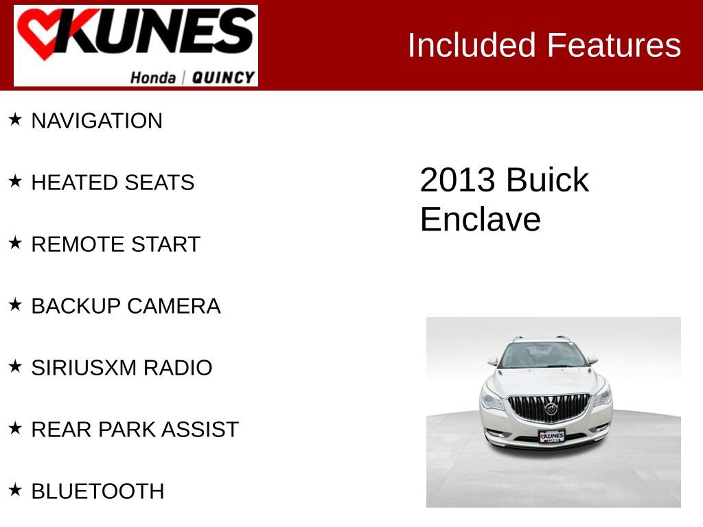 Used 2013 Buick Enclave Leather AWD/4WD image 2