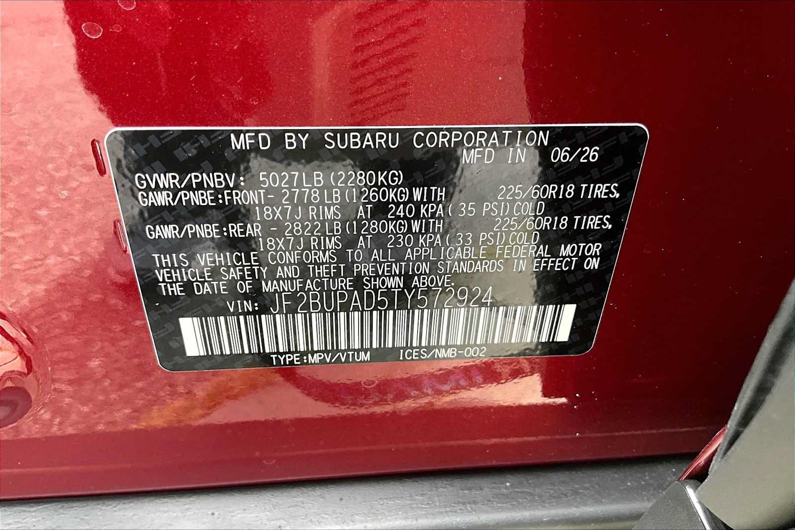 New 2026 Subaru Outback Premium AWD/4WD image 18