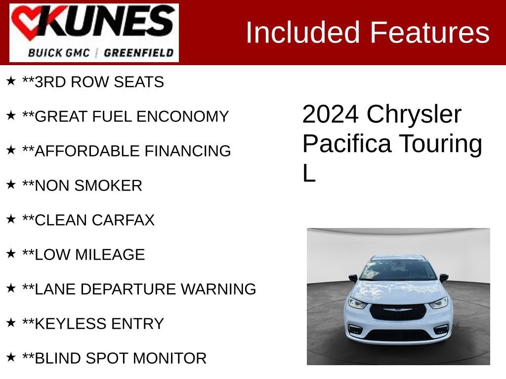 Used 2024 Chrysler Pacifica Touring-L FWD image 3